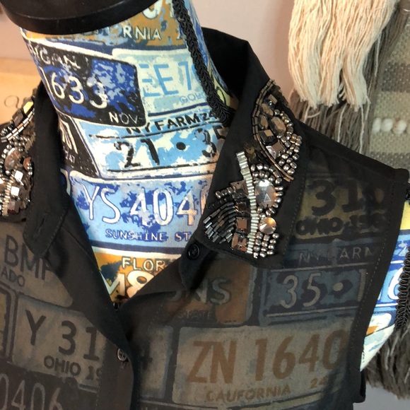 👑 Jessica Simpson Button Down Top Small - Picture 2 of 8